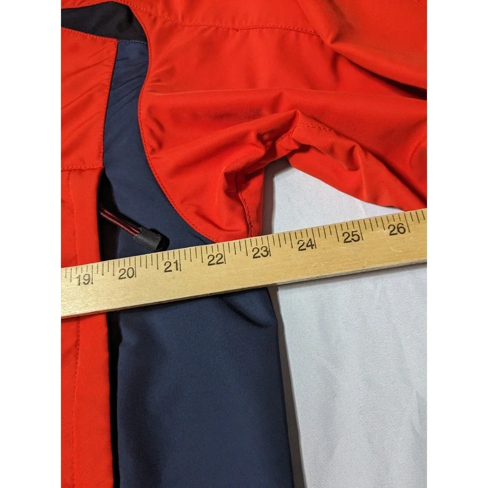 VTG POLO RALPH LAUREN Men Large Orange Full Zip Long Sleeve Windbreaker‎ Jacket